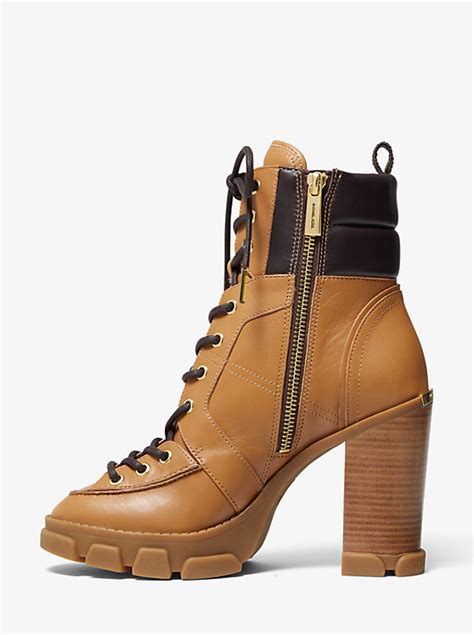 michael michael kors ridley leather boot